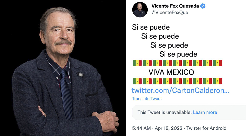 Usuarios de las redes sociales tunden a Vicente Fox por confundir bandera de México con la de Senegal
