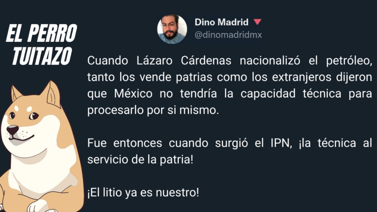 El perro tuitazo: mentes brillantes, clave en la nacionalización del litio