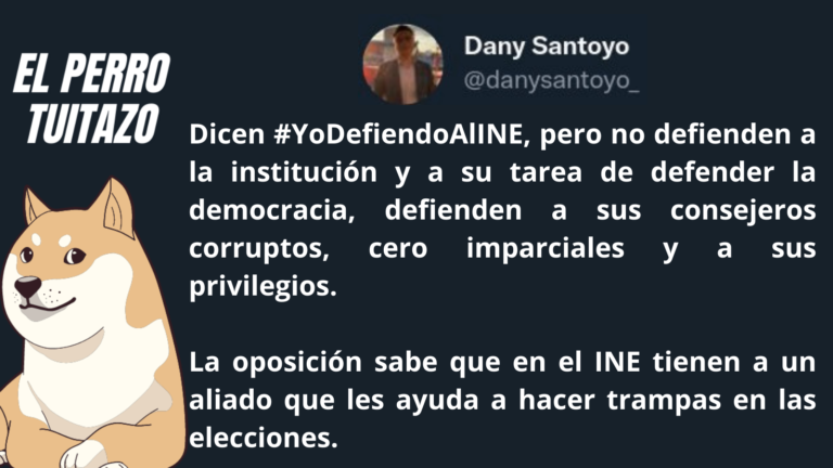 El perro tuitazo: INE, aliado clave de la oposición para no desaparecer
