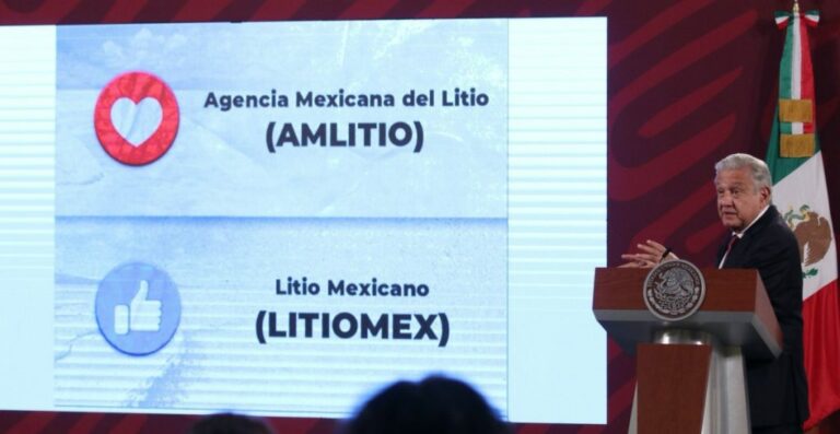 AMLO se encuentran en la búsqueda del nombre para la empresa estatal de litio; Morena propone AMLITIO o LITIOMEX