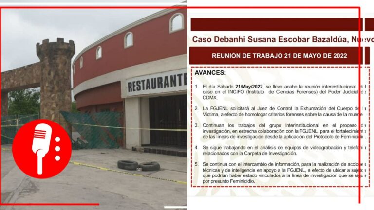 Cuerpo de Debanhi Escobar será exhumado a petición de la Fiscalía de Nuevo León; se realizará una tercer autopsia