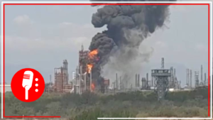 Controlan incendio en Refinería de Cadereyta, Nuevo León (VIDEO)