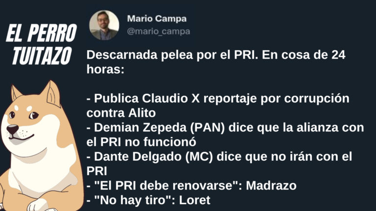 El Perro Tuitazo: “Alito” pierde aliados