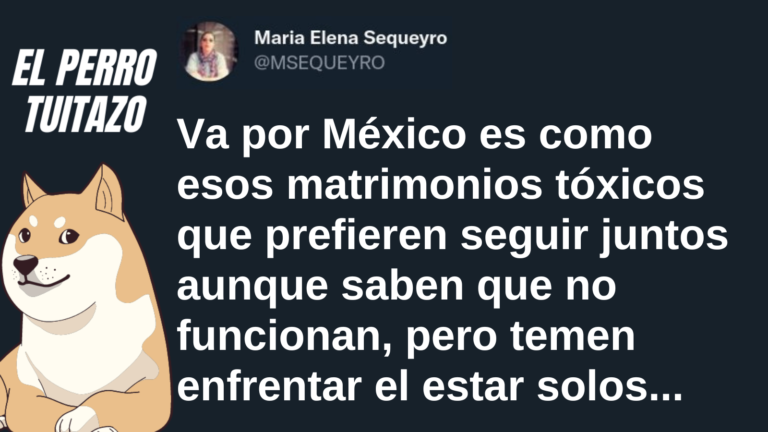 El Perro Tuitazo: la oposición es como un matrimonio fracasado