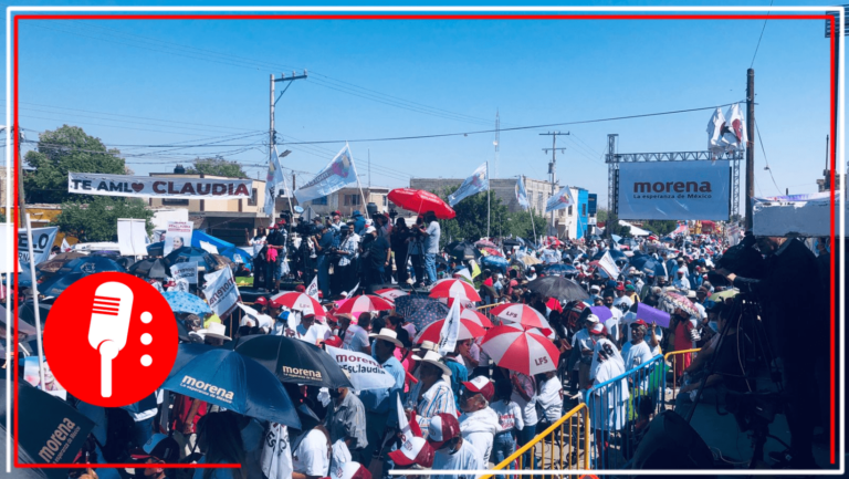 La dirigencia nacional de Morena y los aspirantes a candidaturas para las elecciones 2023 y 2024 celebran un mitin en Coahuila, bastión histórico que podría quitarle al priismo