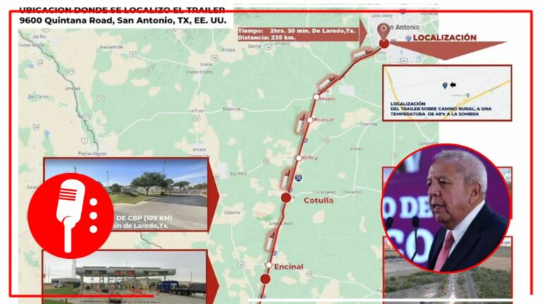 Tráiler donde murieron 51 migrantes pasó por dos puntos de revisión de la aduana de Estados Unidos