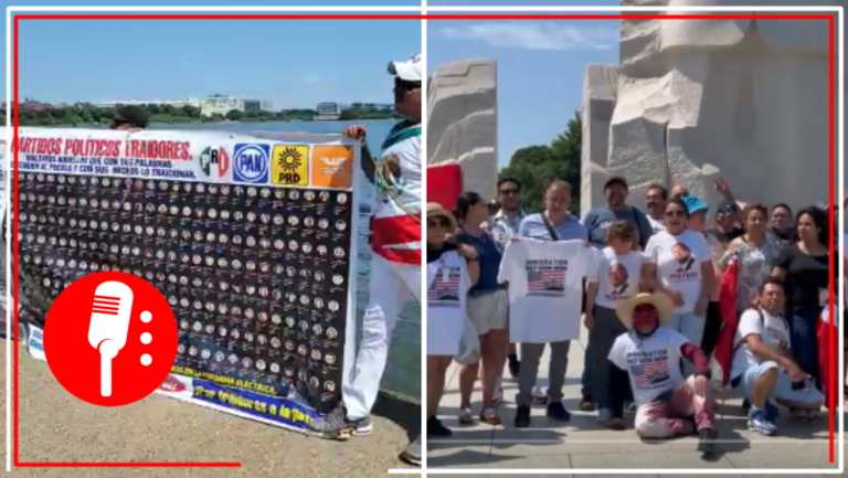 Desde Washington, compatriotas en el extranjero acusan de traición a la patria al PRI, PAN, PRD y Movimiento Ciudadano