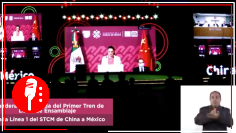 Claudia Sheinbaum anuncia la salida desde China del primer tren que renovará la Línea 1
