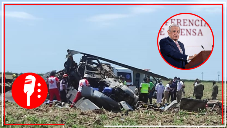 Andrés Manuel López Obrador, lamentó el fallecimiento de 14 elementos de la Armada, aseguró que brindará apoyo a familiares
