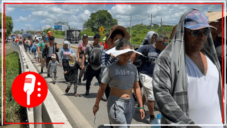 Sale nueva caravana de aproximadamente 4 mil migrantes de Tapachula hacia Huixtla, Chiapas