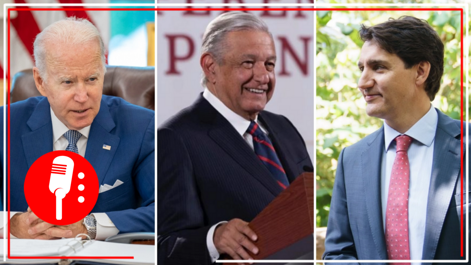 El presidente Andrés Manuel López Obrador, anuncia visita de Biden y Trudeau a México