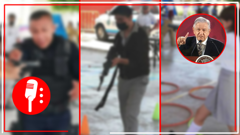 Policías de Guanajuato enseñan uso de armas a adolescentes de una secundaria; el presidente Andrés Manuel López Obrador rechazó estas acciones