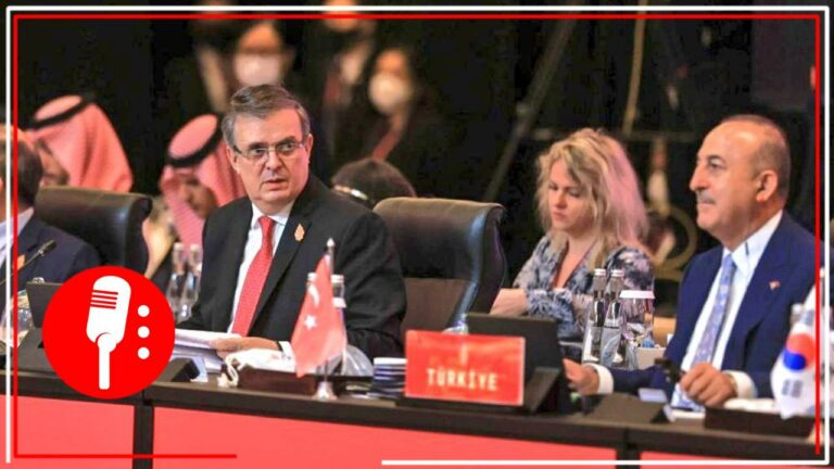 El Canciller Marcelo Ebrard participa en Cumbre del G-20, destaca buscar una salida pacifica para conflicto Rusia-Ucrania