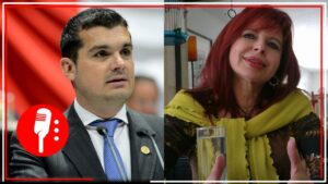 Jorge Triana, diputado del PAN, comparte presunto audio de Layda Sansores atacando a AMLO, pero el material claramente es falso