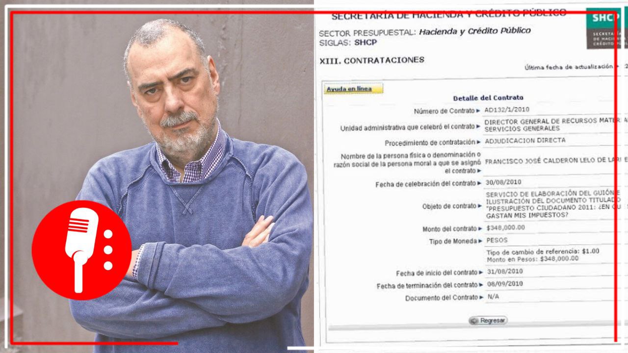 Paco Calderón, el clasista monero de Reforma que cobraba más de 300 mil pesos por hacer guiones durante el sexenio de Felipe Calderón