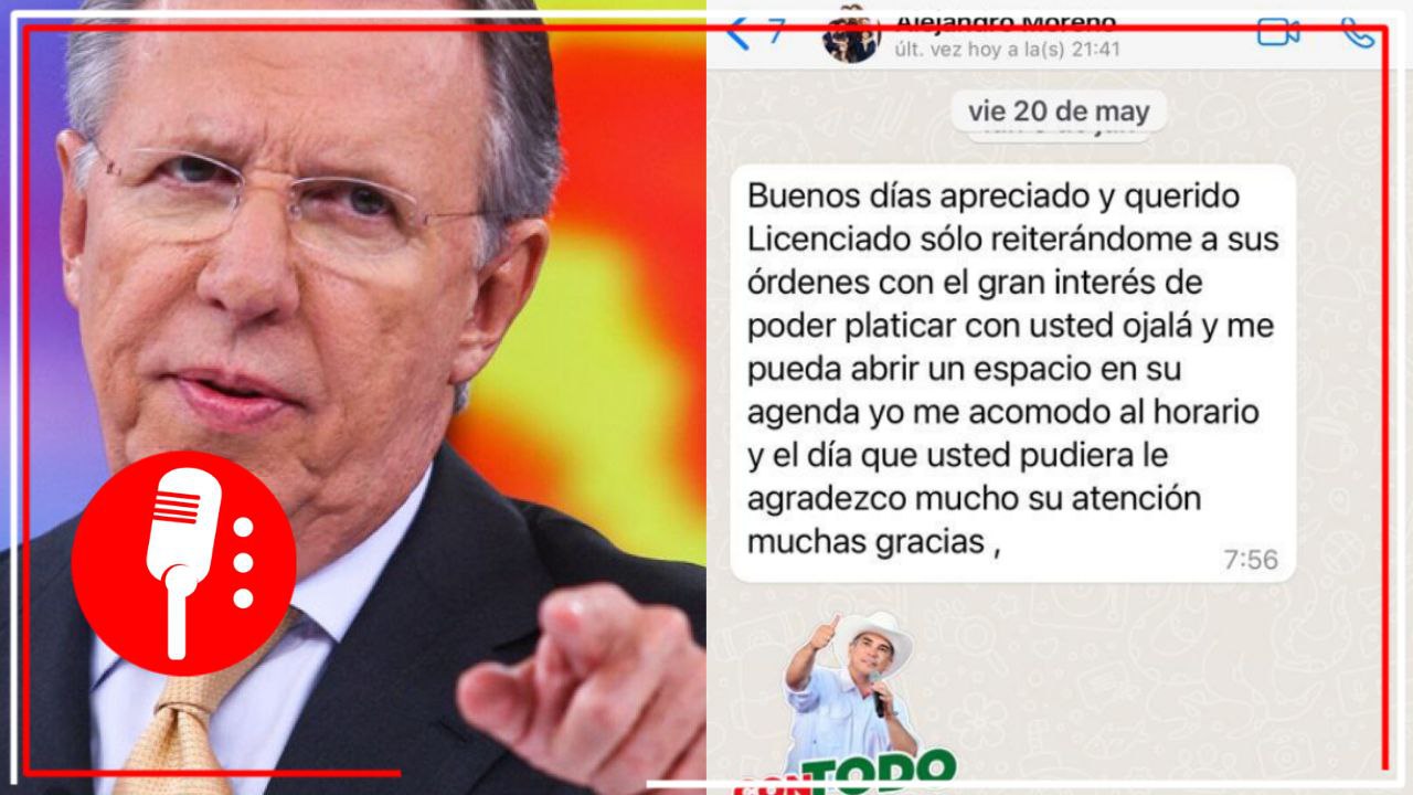 Tras nuevo audio donde “Alito” asegura ser su amigo, López-Dóriga se deslinda del líder del tricolor y lo llama “miserable”
