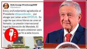 Esposa de Julian Assange agradece al Presidente Obrador por abogar ante Biden la liberación del fundador de WikiLeaks