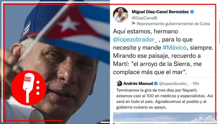 Aquí estamos, hermano López Obrador, para lo que necesite y mande México, siempre: Miguel Díaz-Canel