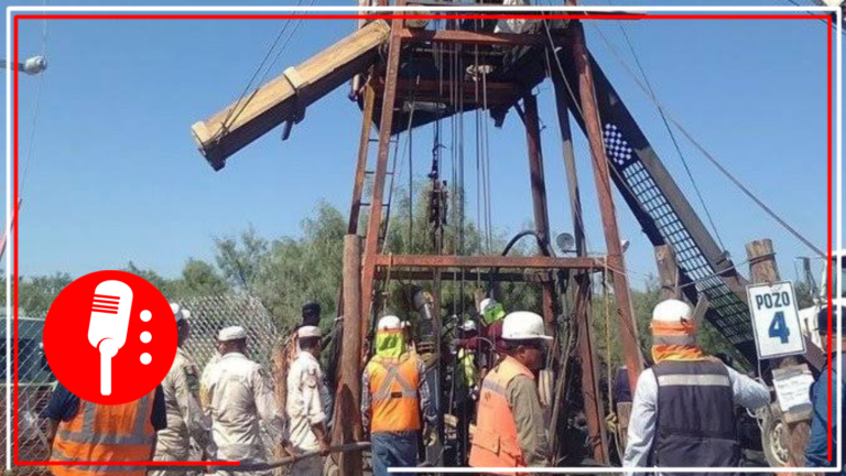 Ingresa buzo de la Sedena a pozo 4 donde están atrapados 10 mineros