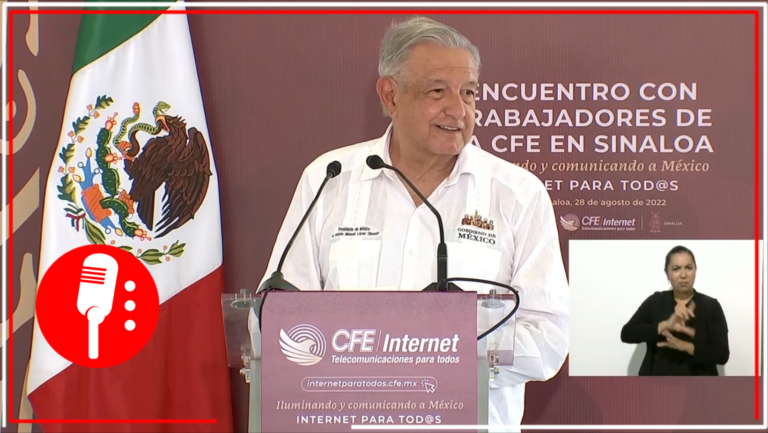 Desde Sinaloa, Andrés Manuel López Obrador aseguró que 99.6% de mexicanos serán beneficiados con el programa Internet para Todos