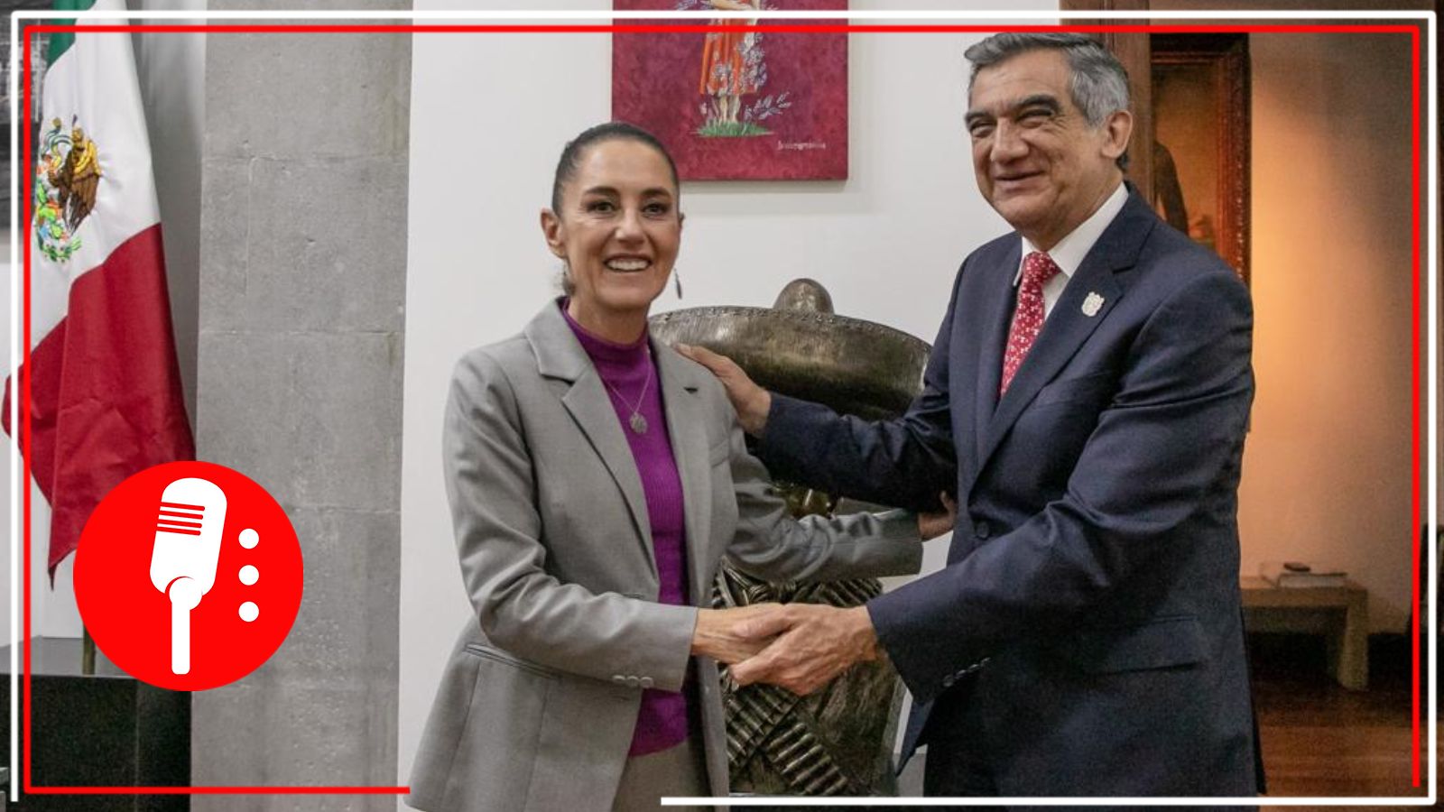 Se reúne Claudia Sheinbaum con Américo Villareal para hablar de programas en beneficio de la ciudadanía