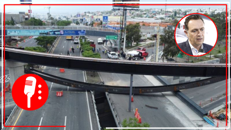Colapsa un puente en Bernardo Quintana en el estado de Querétaro; El Gobernador panista Mauricio Kuri supervisaba la obra de su administración