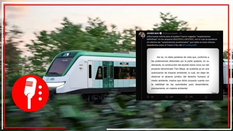 Tramo 5 del Tren Maya: Revocan otros 2 amparos contra construcción; “Ya van 5 de 6”