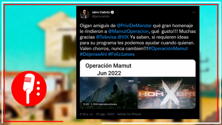 Televisa plagia un Sketch de Operación Mamut a través del programa &#8220;El Privilegio de Mandar&#8221;