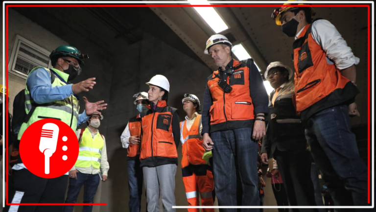 Claudia Sheinbaum supervisó trabajos de la línea 12 del metro de la CDMX