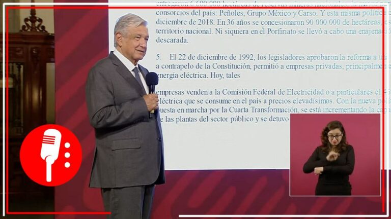 AMLO da nueva cátedra de historia y expone como gobiernos neoliberales reformaron la Constitución para beneficiar a unos pocos