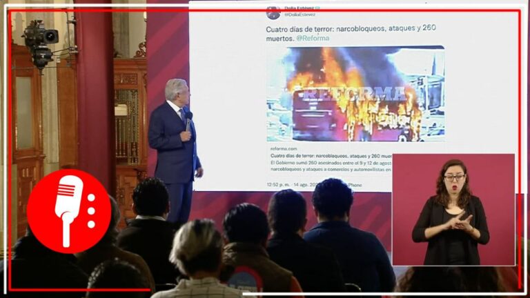 AMLO afirma que hay gobernabilidad y estabilidad en México; acusa a opositores de politizar violencia vivida el fin de semana en el norte
