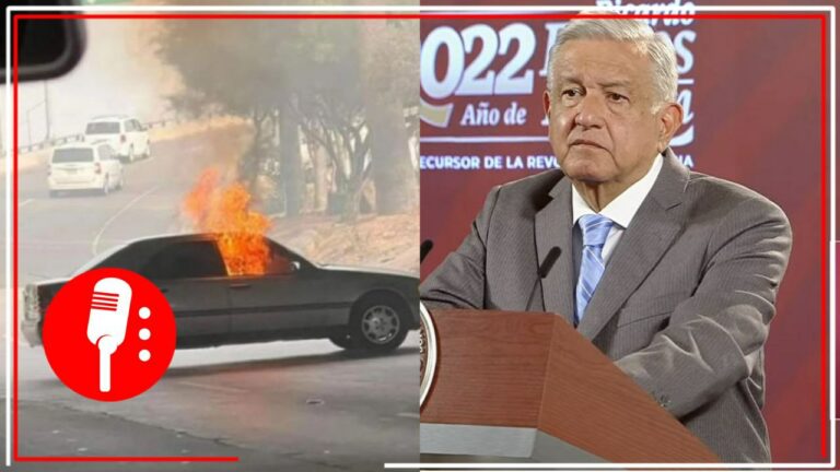 AMLO señala que quema de vehículos en Zacatecas es propaganda aprovechada para el sensacionalismo