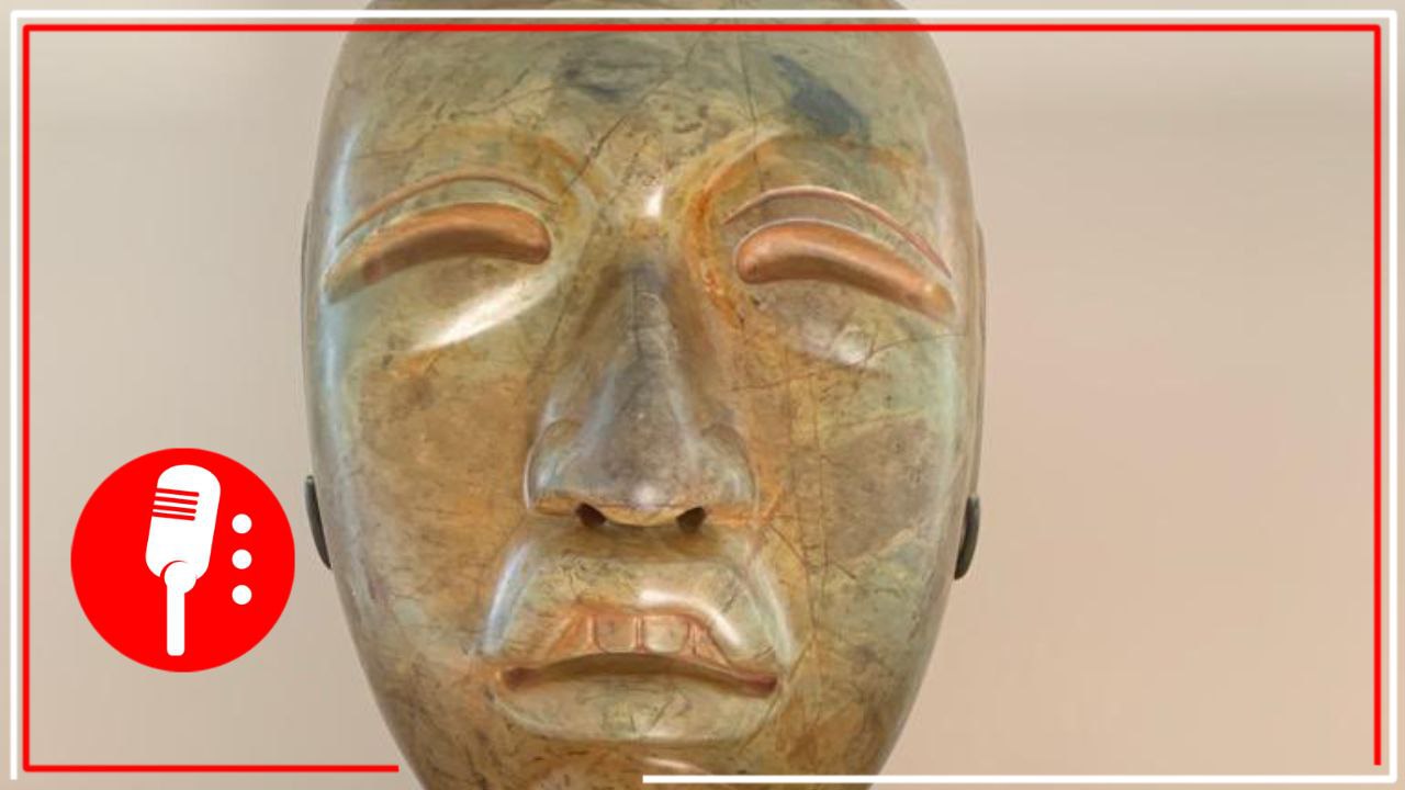 México recupera máscara Olmeca de gran calidad y extremadamente bien preservada de 1500 años de antigüedad