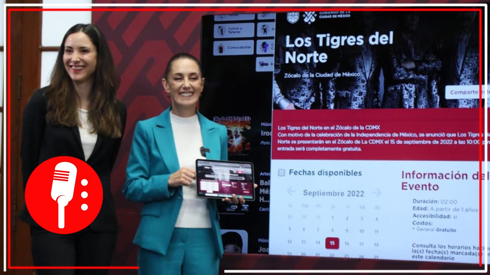 Presenta Claudia Sheinbaum la Cartelera Digital de la Ciudad de México