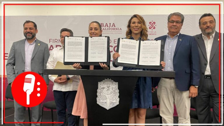 Firma Claudia Sheinbaum convenio de Movilidad entre gobierno de BC y de CDMX
