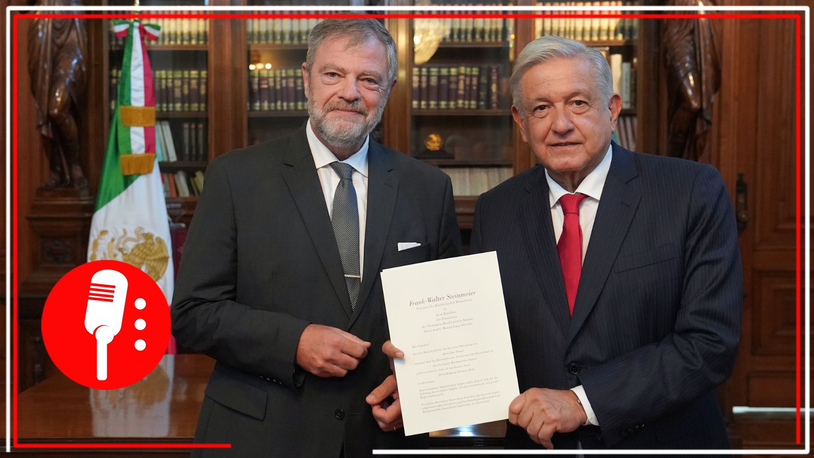 AMLO recibe en Palacio Nacional cartas credenciales de 6 nuevos embajadores