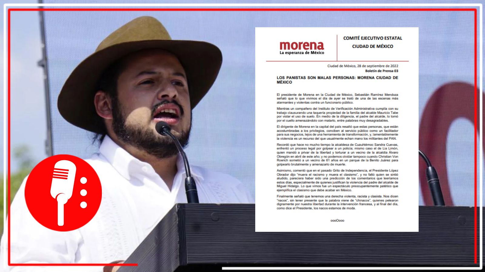“Fue una escena alarmante”: Condena Morena-CDMX lo sucedido con el padre de Mauricio Tabe