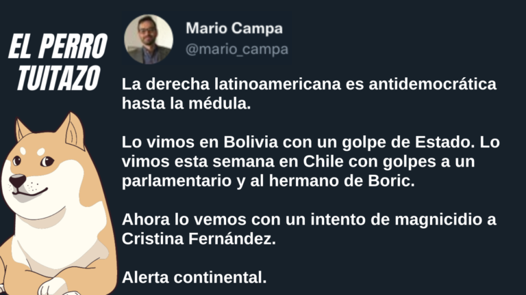 El Perro Tuitazo: Alerta continental tras intento de magnicidio