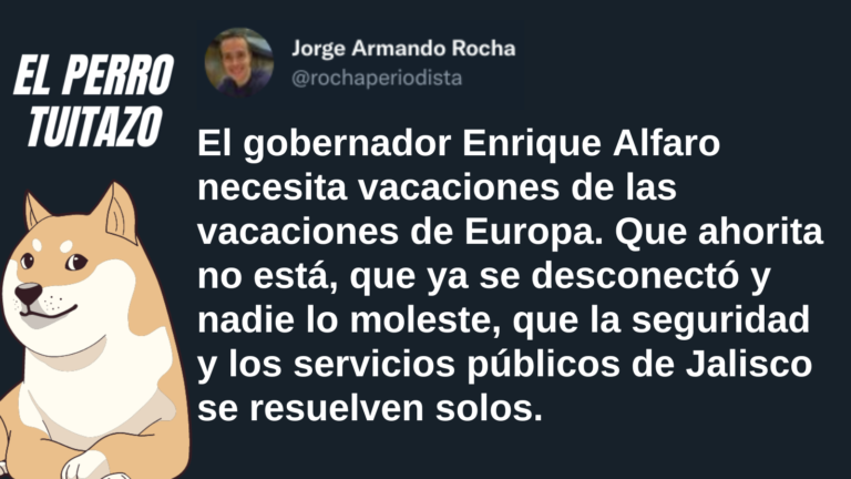 El Perro Tuitazo: Alfaro necesita vacaciones de sus vacaciones