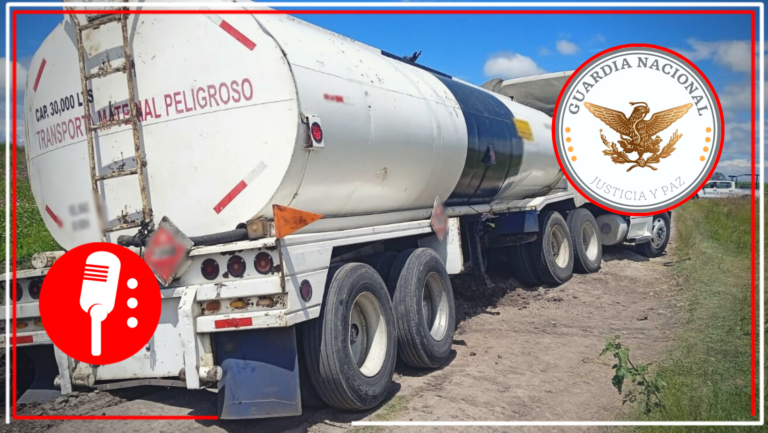 Guardia Nacional recupera tractocamión cargado con 30 mil litros de combustible en Hidalgo