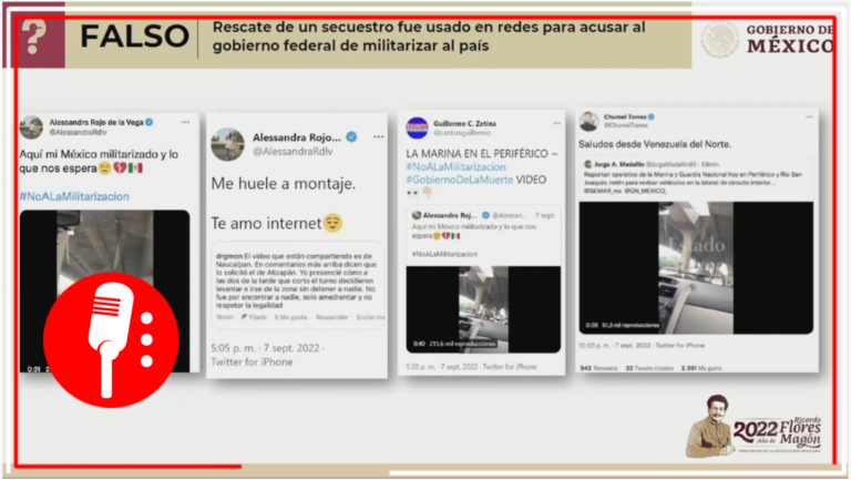 Quien es Quien de las Mentiras de la Semana: García Vilchis desmintió acusaciones de una militarización en México
