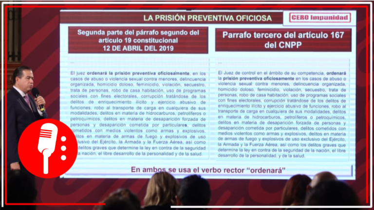 Cero Impunidad: Fraude a la Constitución invalidar ley de prisión preventiva