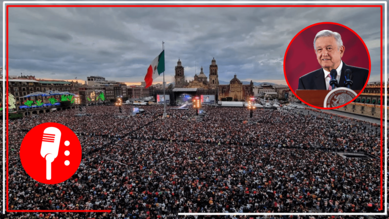 López Obrador celebra concierto de Grupo firme en el Zócalo de la Ciudad de México