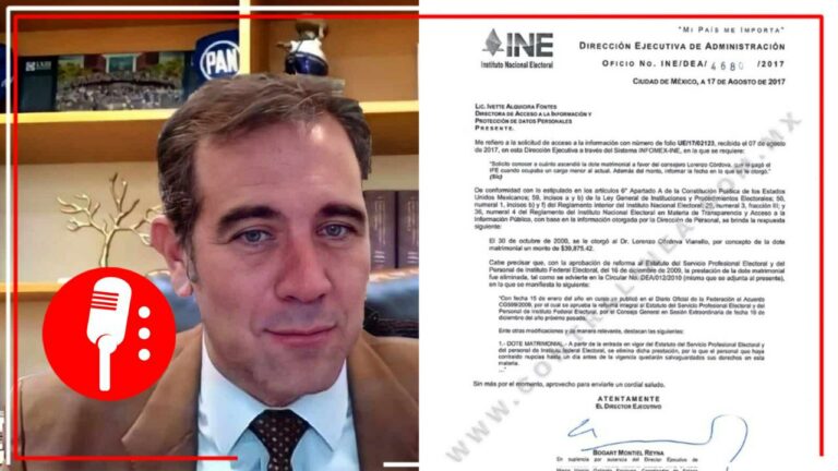 Hasta la boda le pagaron: documento revela que en el 2000, el IFE le otorgó a Lorenzo Córdova un “dote matrimonial” de casi 40 mil pesos