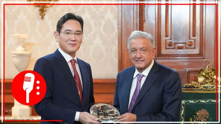 AMLO se reúne en Palacio Nacional con altos directivos de Samsung, hablaron sobre proyectos de construcción, energía y telecomunicaciones