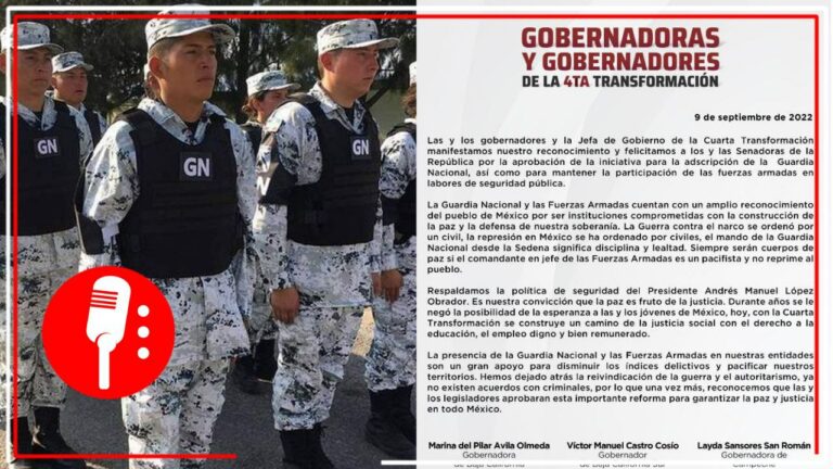 Jefa de Gobierno y mandatarios estatales de Morena felicitan a legisladores por aprobar Reforma a la Guardia Nacional