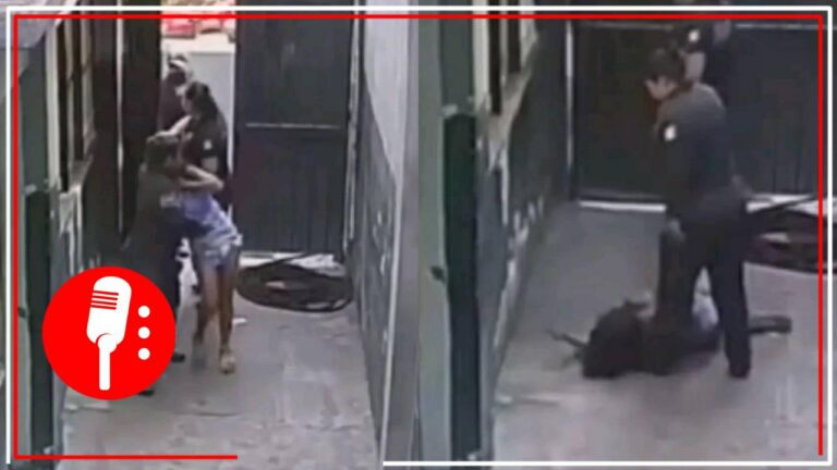 Circula vídeo en donde se ve por última vez con vida a Abigail Hay; policías de Salina Cruz, Oaxaca, la sometieron
