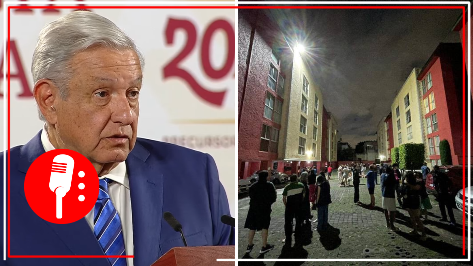López Obrador lamentó el fallecimiento de dos personas tras sismo de madrugada