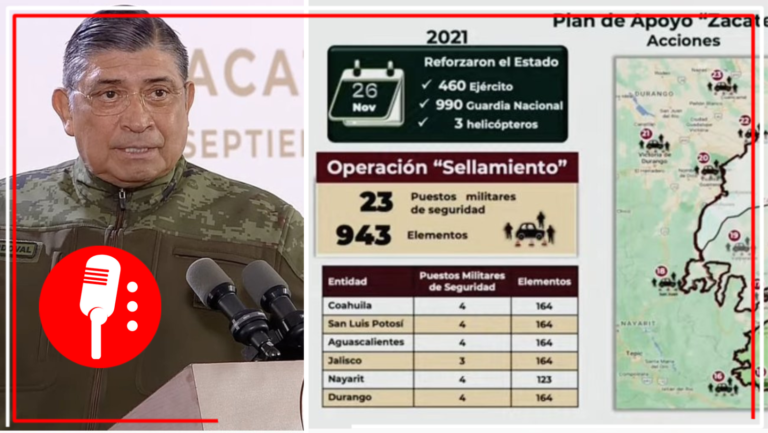 Zacatecas es la entidad con mayor extorsión en el país: Luis Cresencio Sandoval