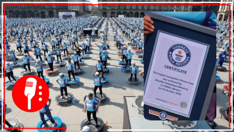 La CDMX rompe Récord Guinness de la clase de trampolines fitness más grande del mundo